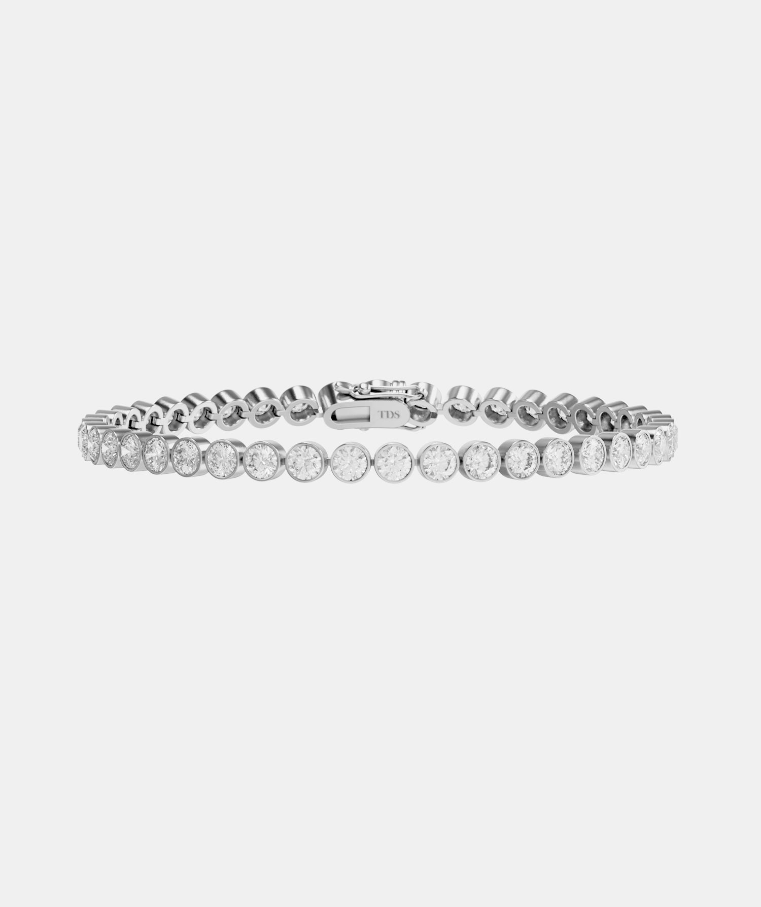 Classic Bezel Set Diamond Tennis Bracelet