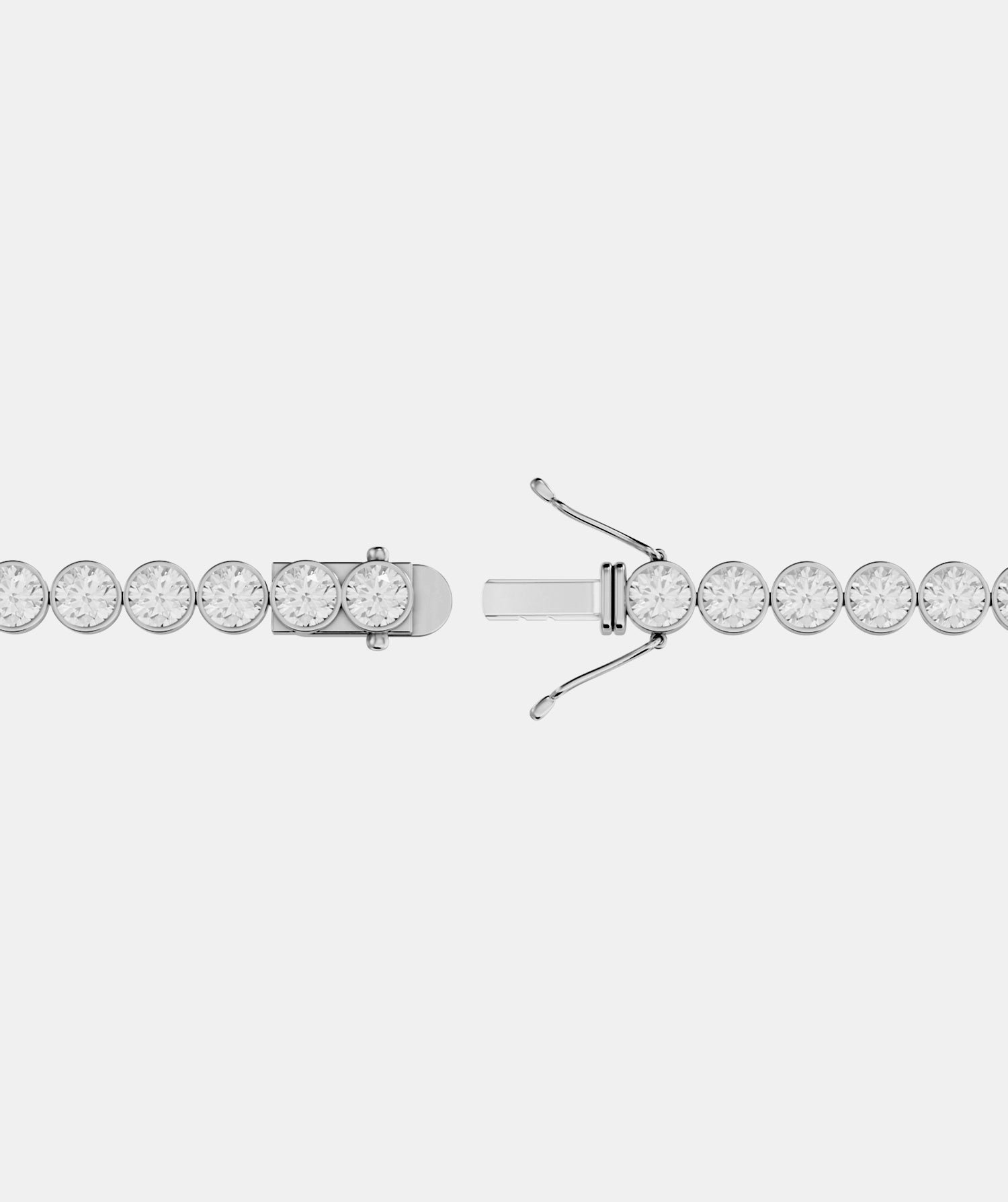 Classic Bezel Set Diamond Tennis Bracelet