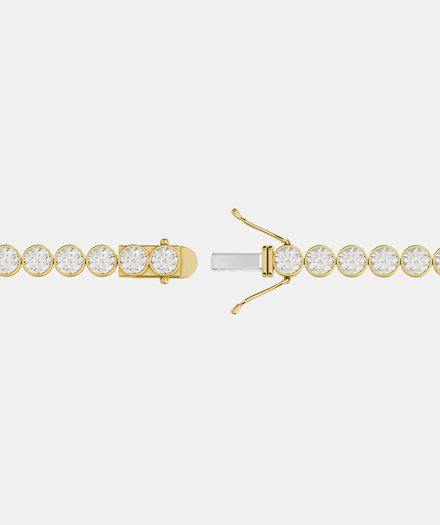 Classic Bezel Set Diamond Tennis Bracelet