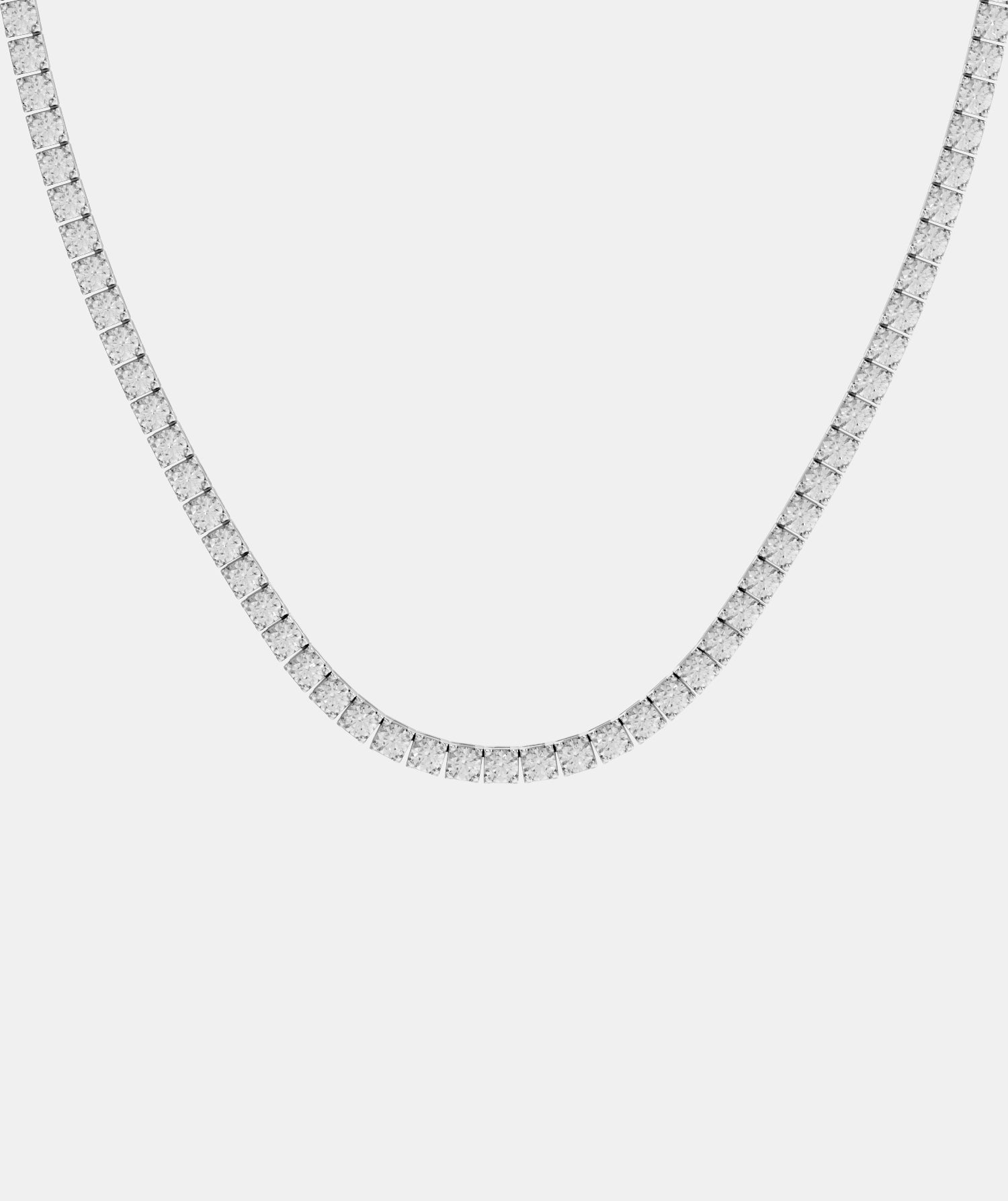 Classic Box Set Diamond Tennis Necklace