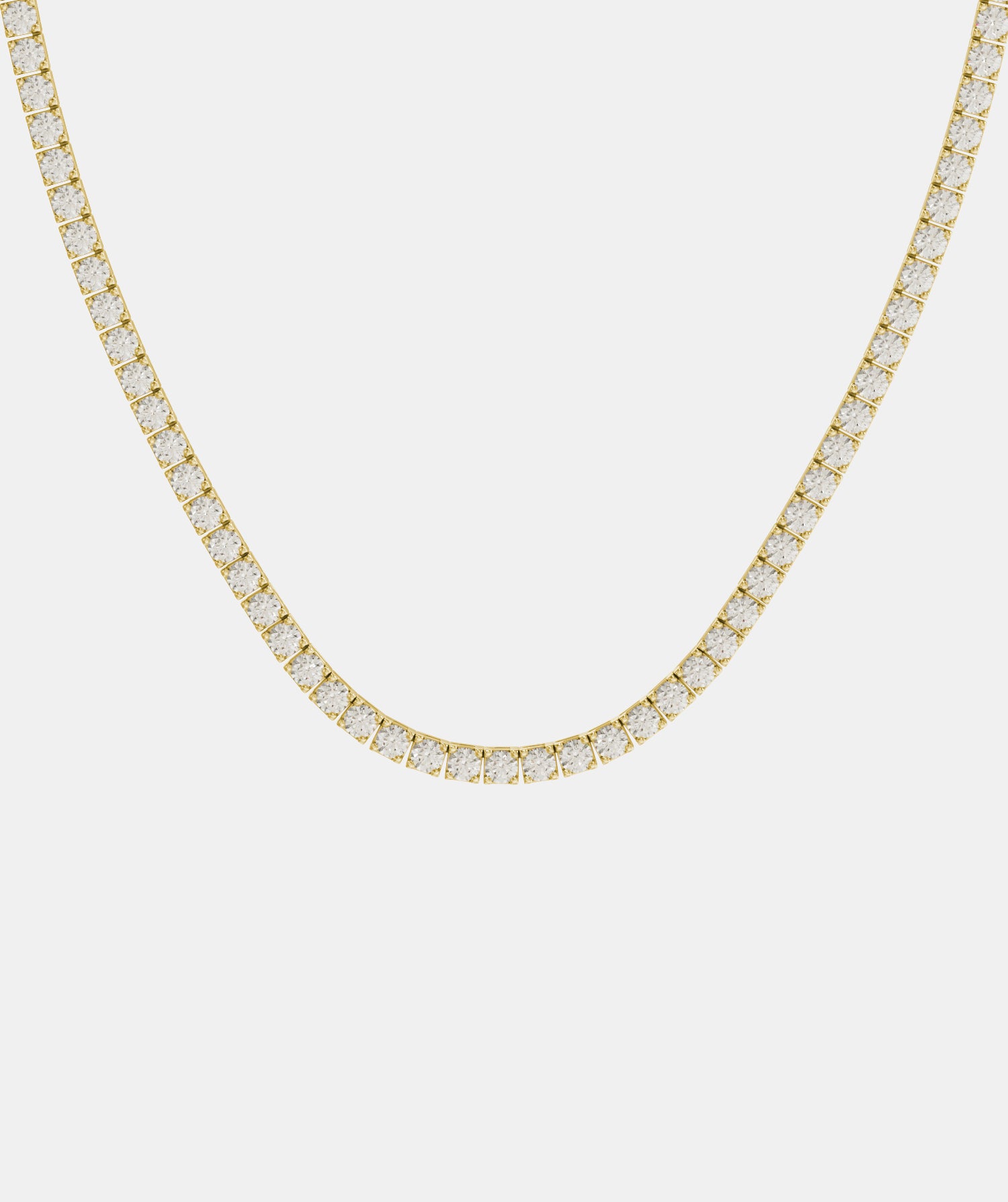 Classic Box Set Diamond Tennis Necklace
