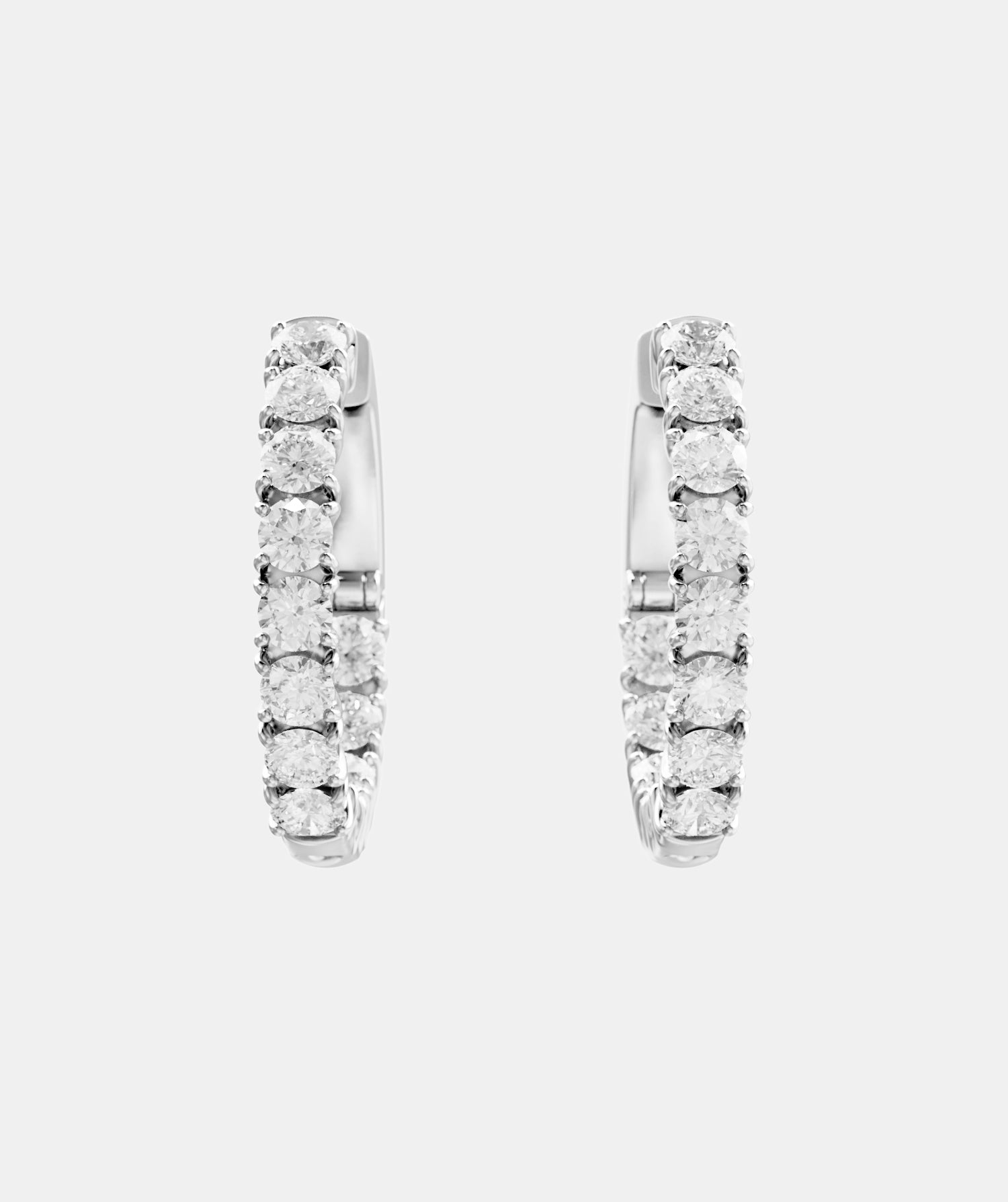 Classic Diamond Huggies - Large
