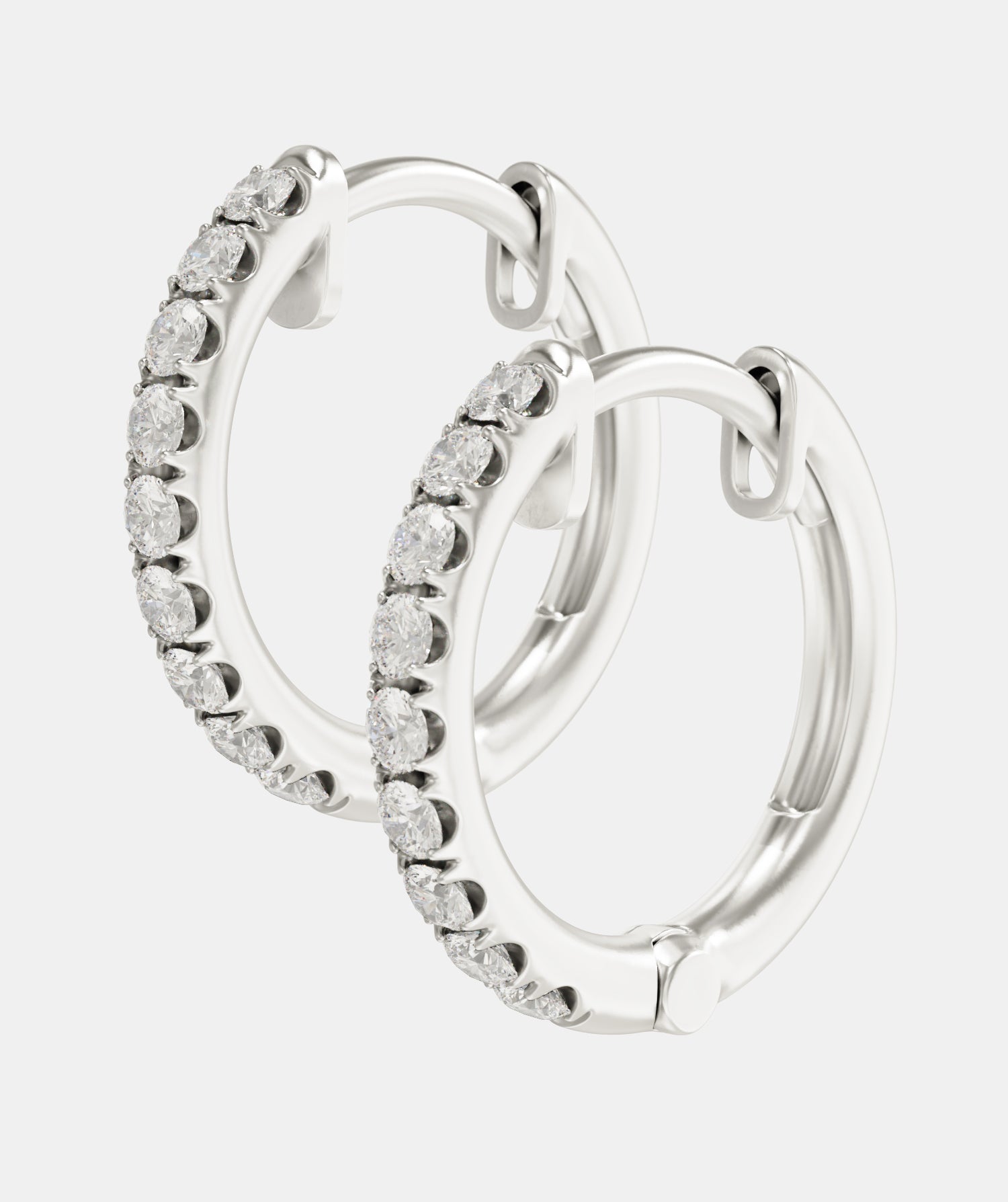 Classic Diamond Huggies - Mini