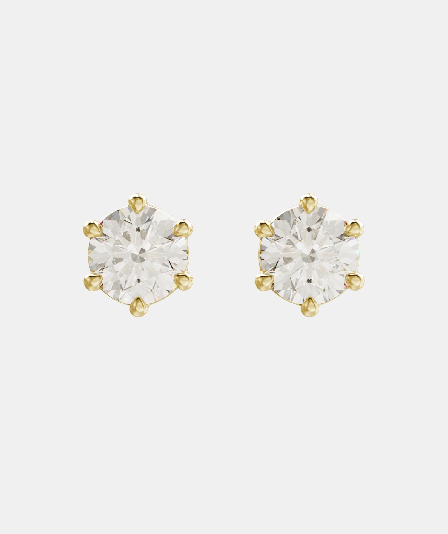Classic 6 Claw Diamond Studs