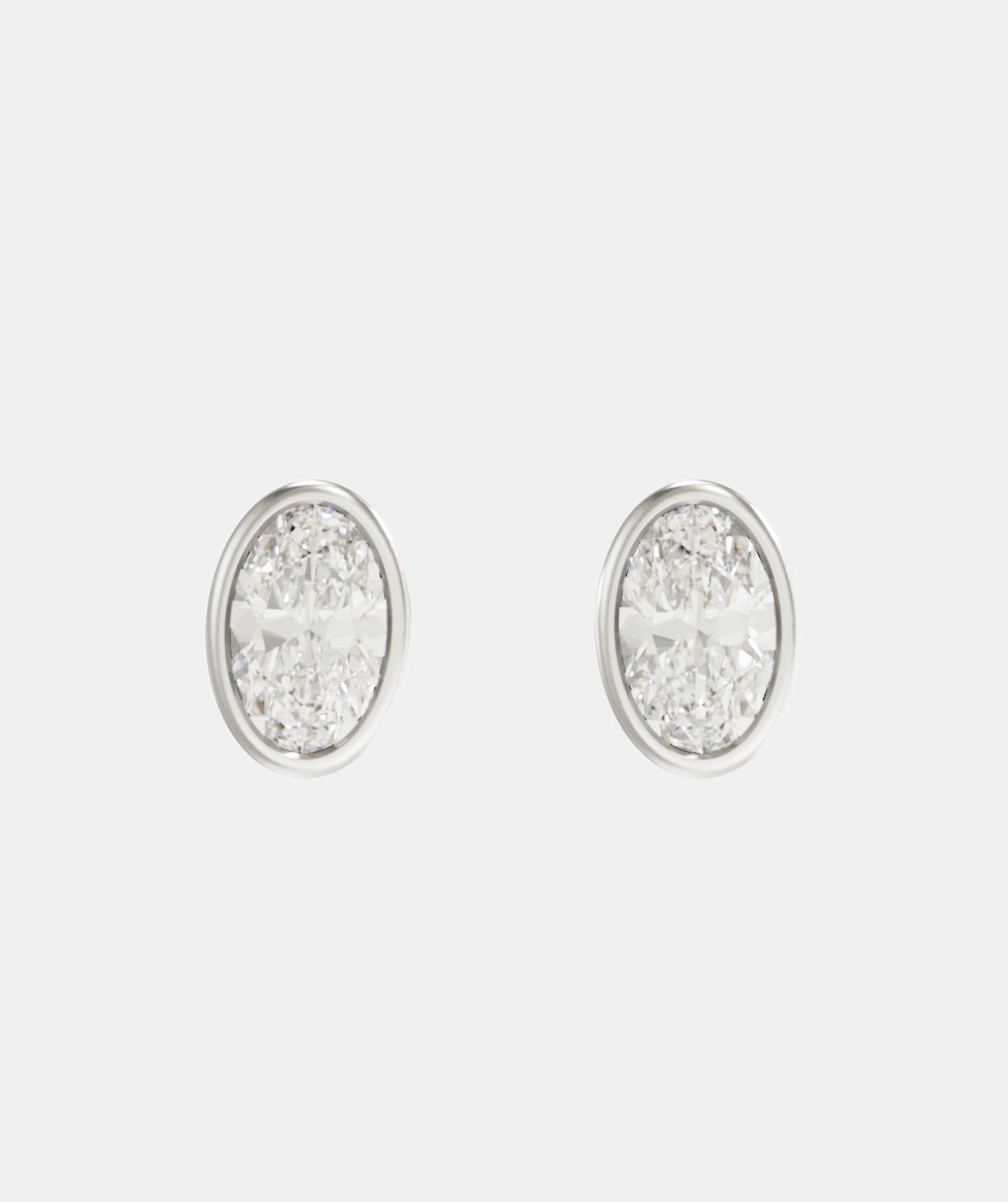 Mini Bezel Set Diamond Studs