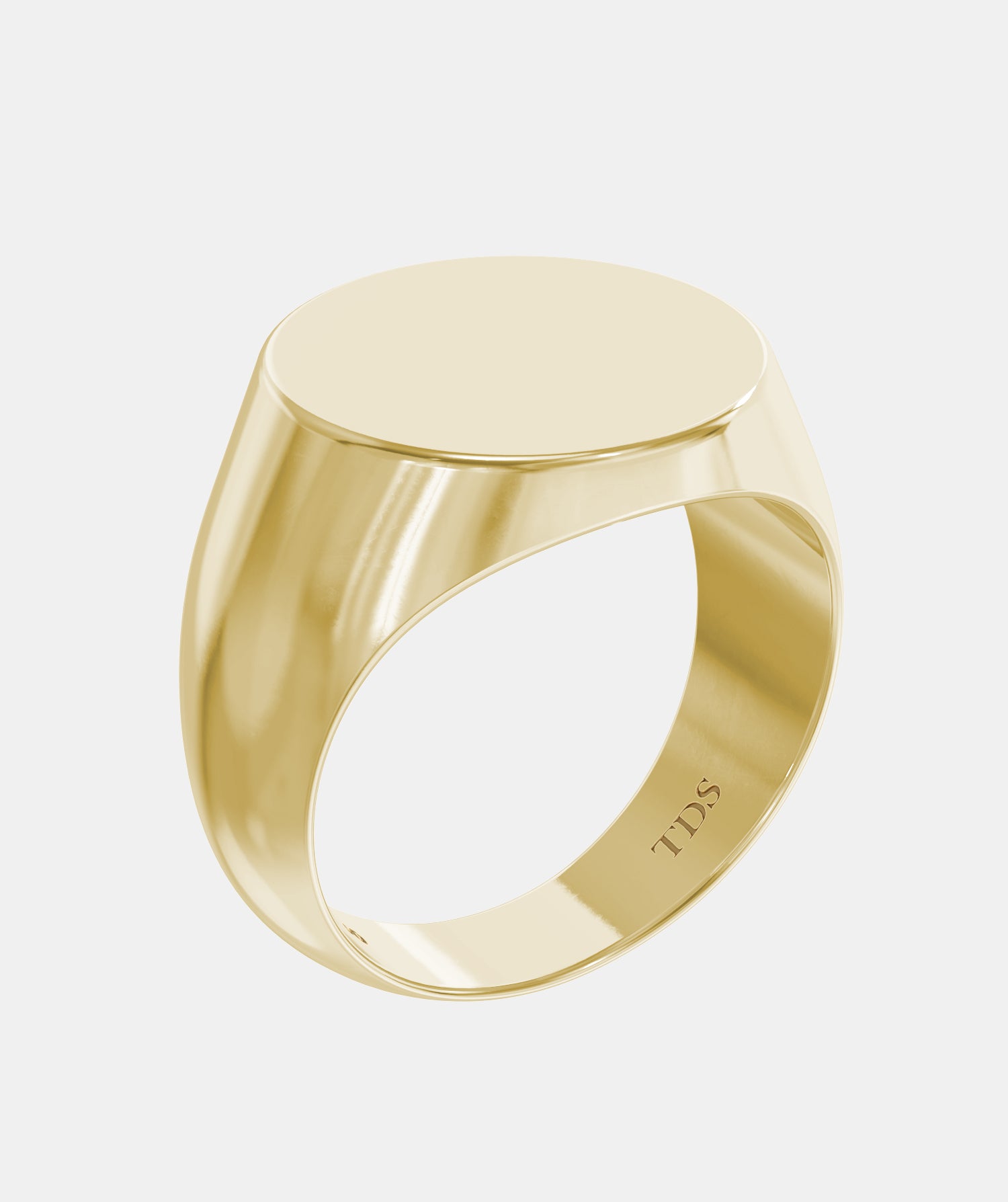 Men's Classic Round Signet Ring