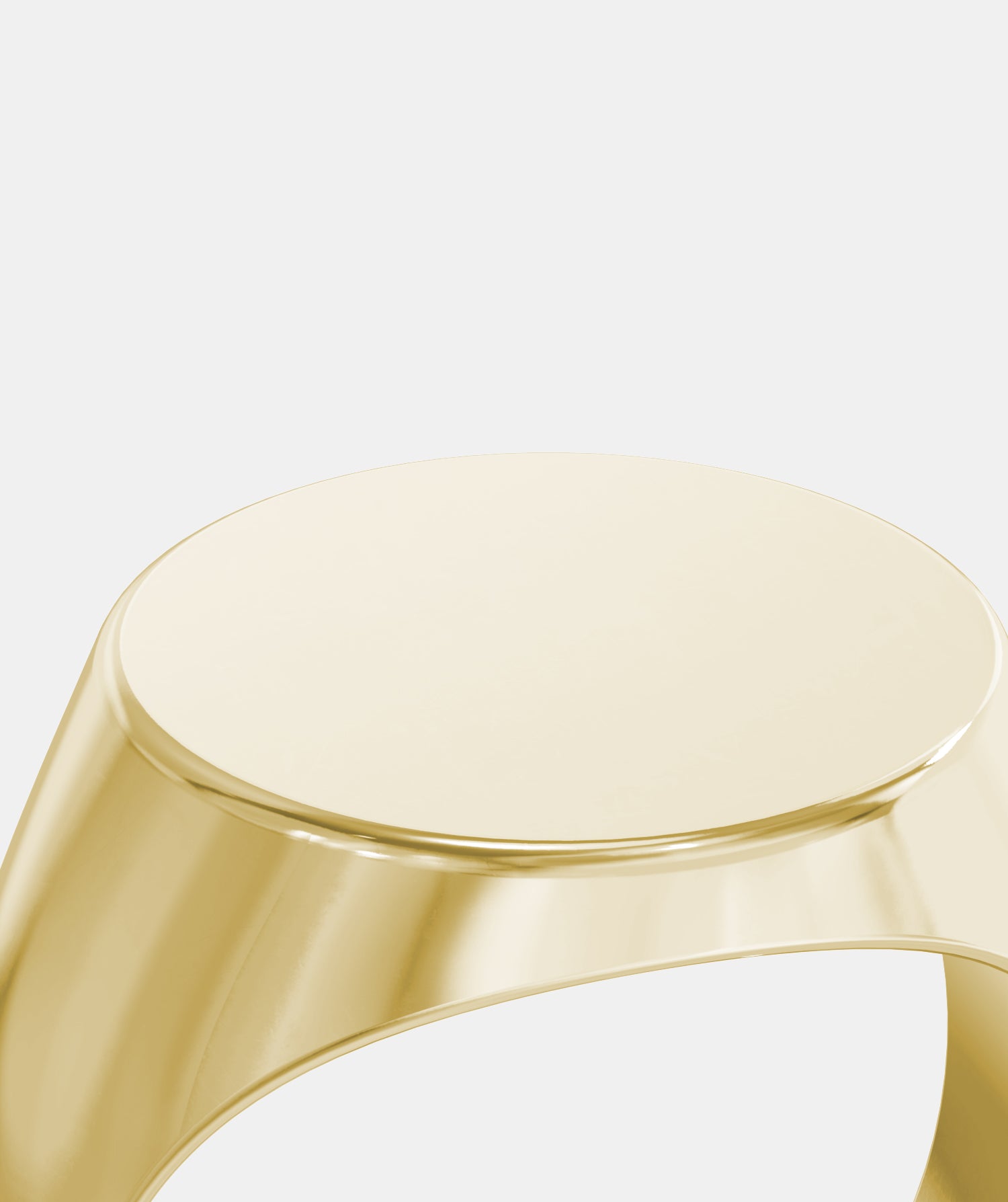 Men's Classic Round Signet Ring