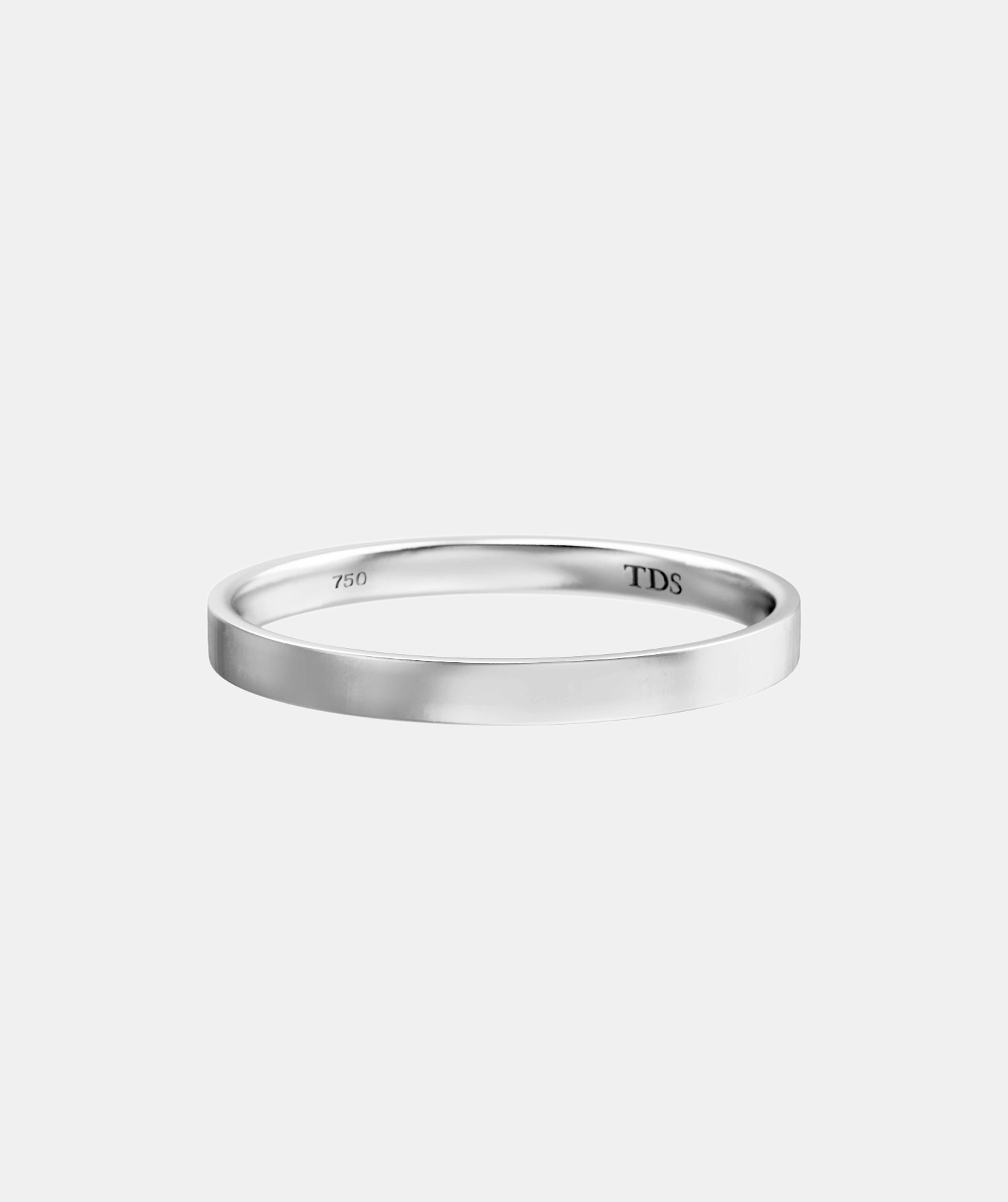 Classic Plain TDS2 Flat Wedding Band