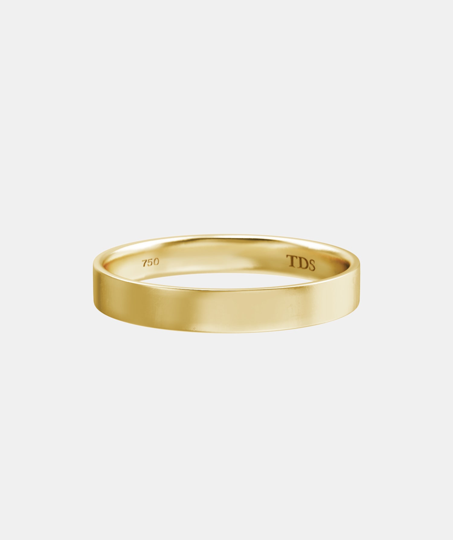 Classic Plain TDS2 Flat Wedding Band