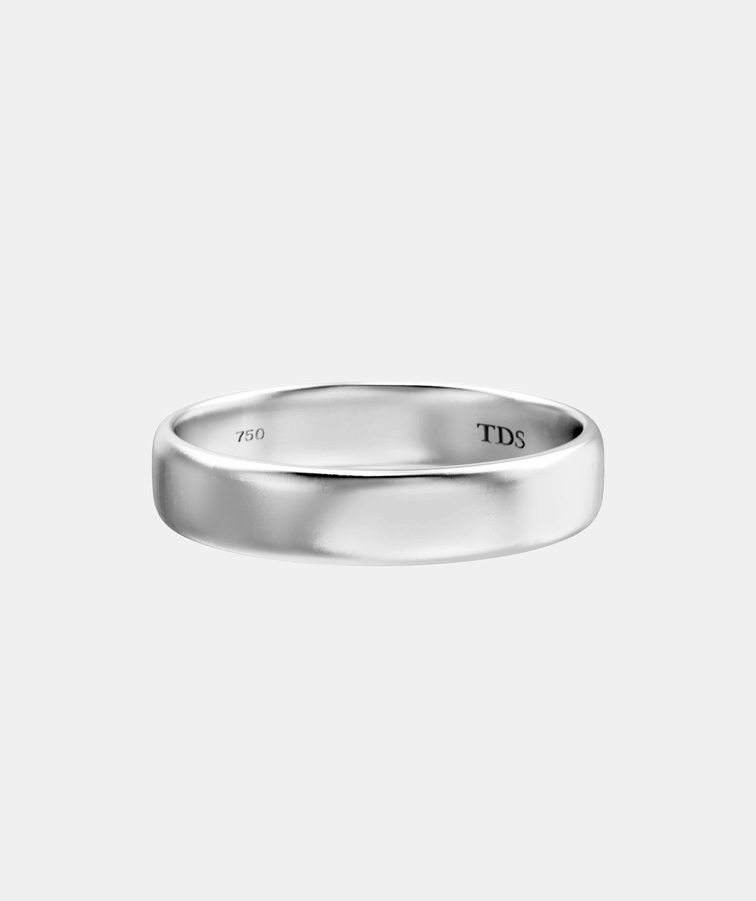 Classic Plain TDS3 Quarter Rounded Wedding Band