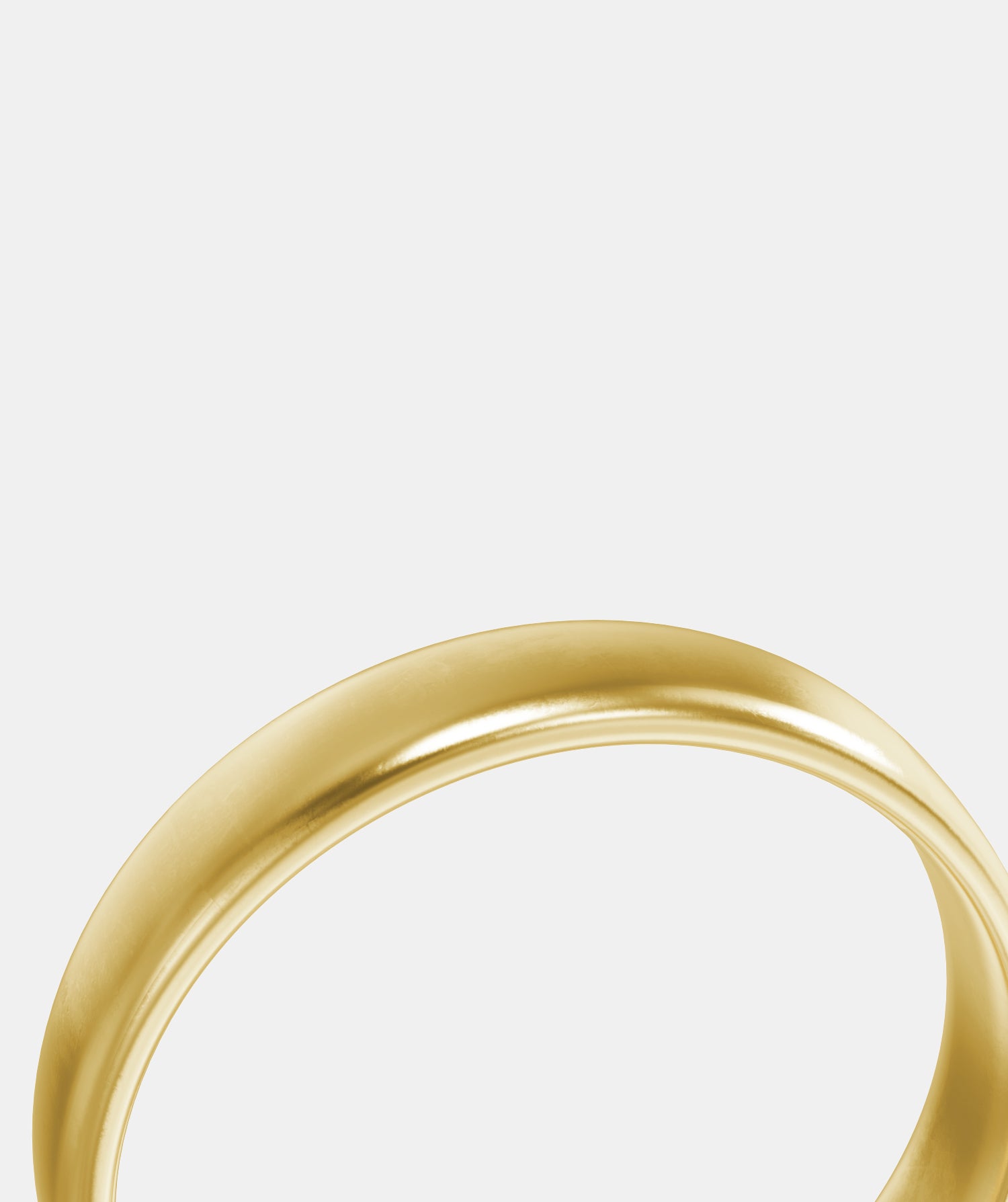 Classic Plain TDS3 Quarter Rounded Wedding Band