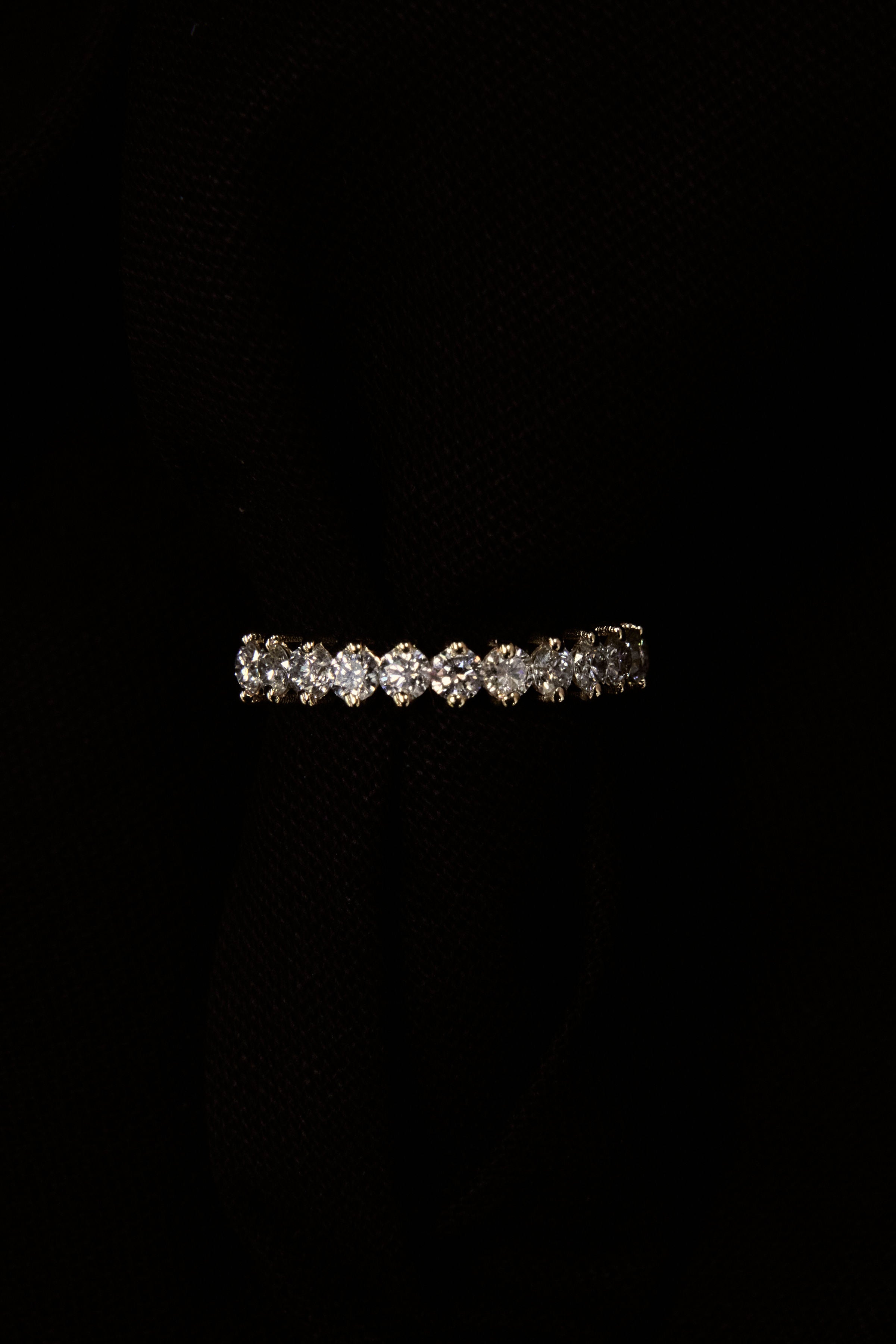 Trish Peng Half Hoop Diamond Eternity Band
