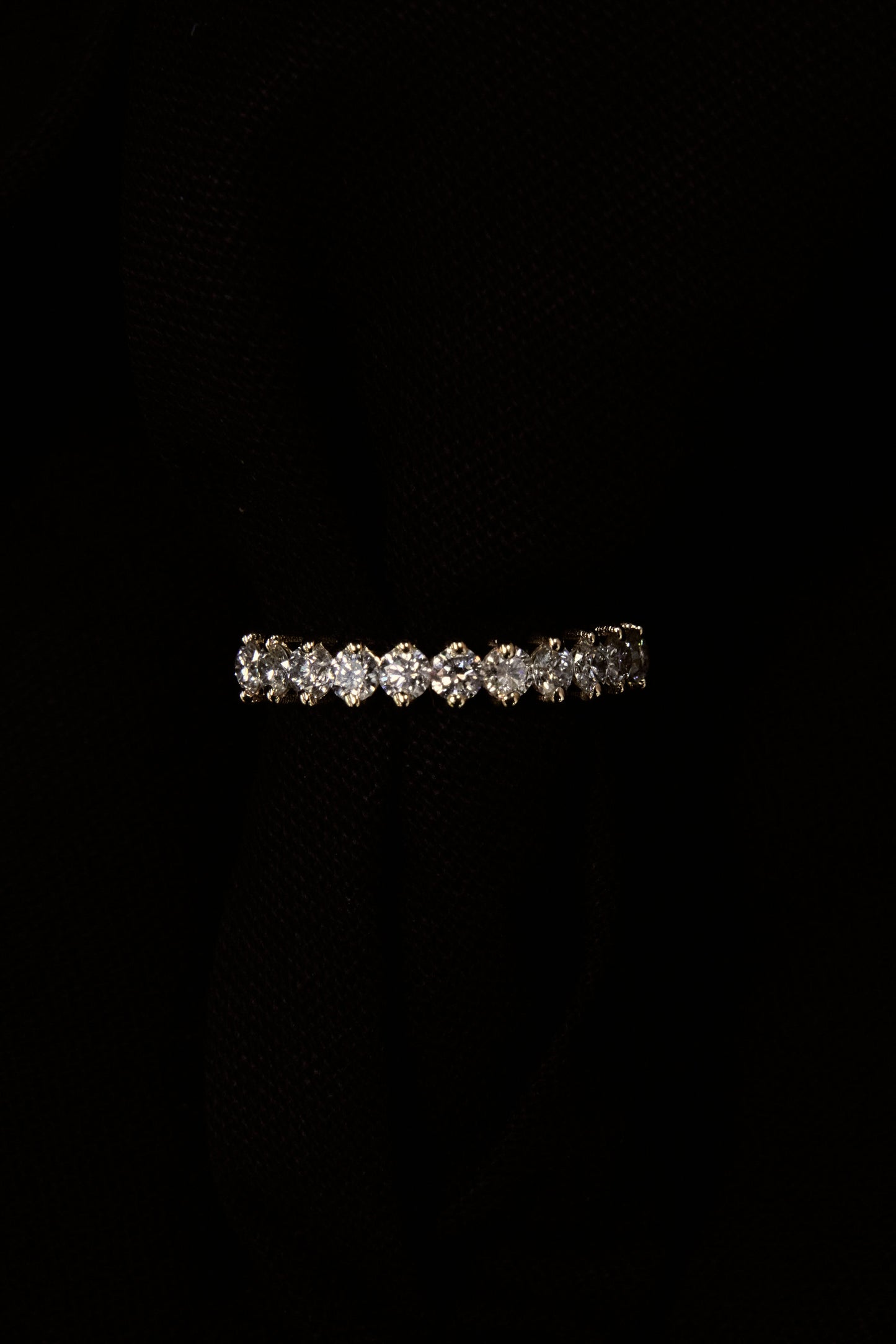 Trish Peng Half Hoop Diamond Eternity Band