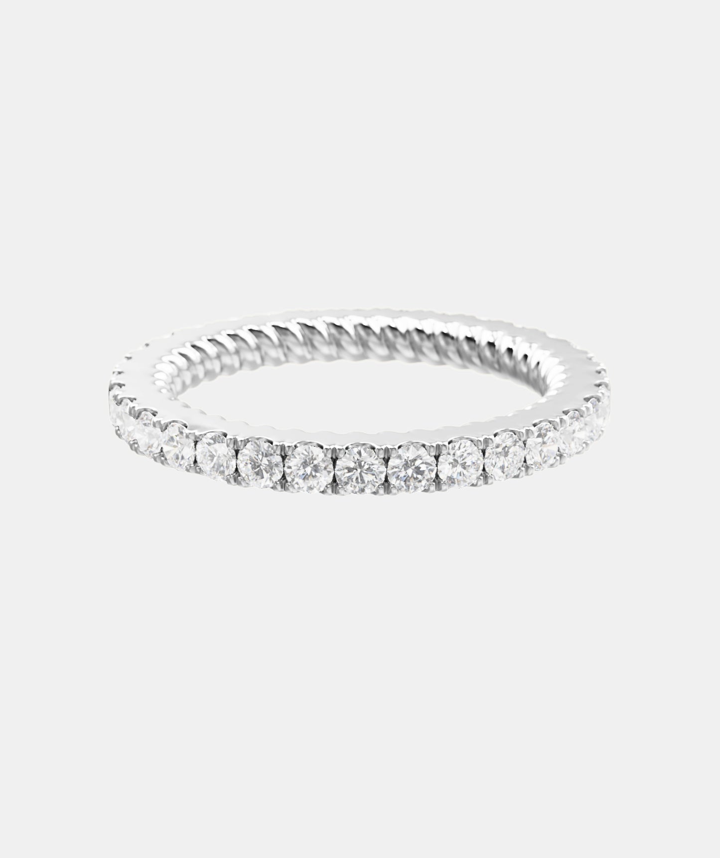 Trish Peng Full Hoop Diamond Wedding Band