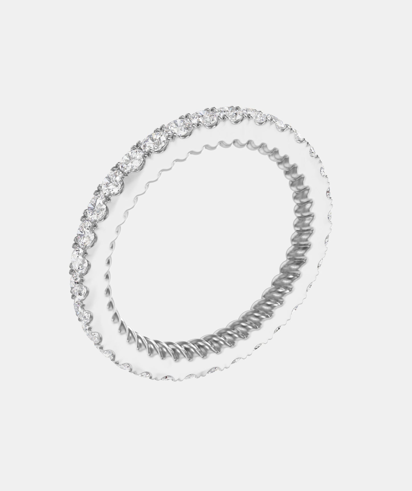 Trish Peng Full Hoop Diamond Wedding Band