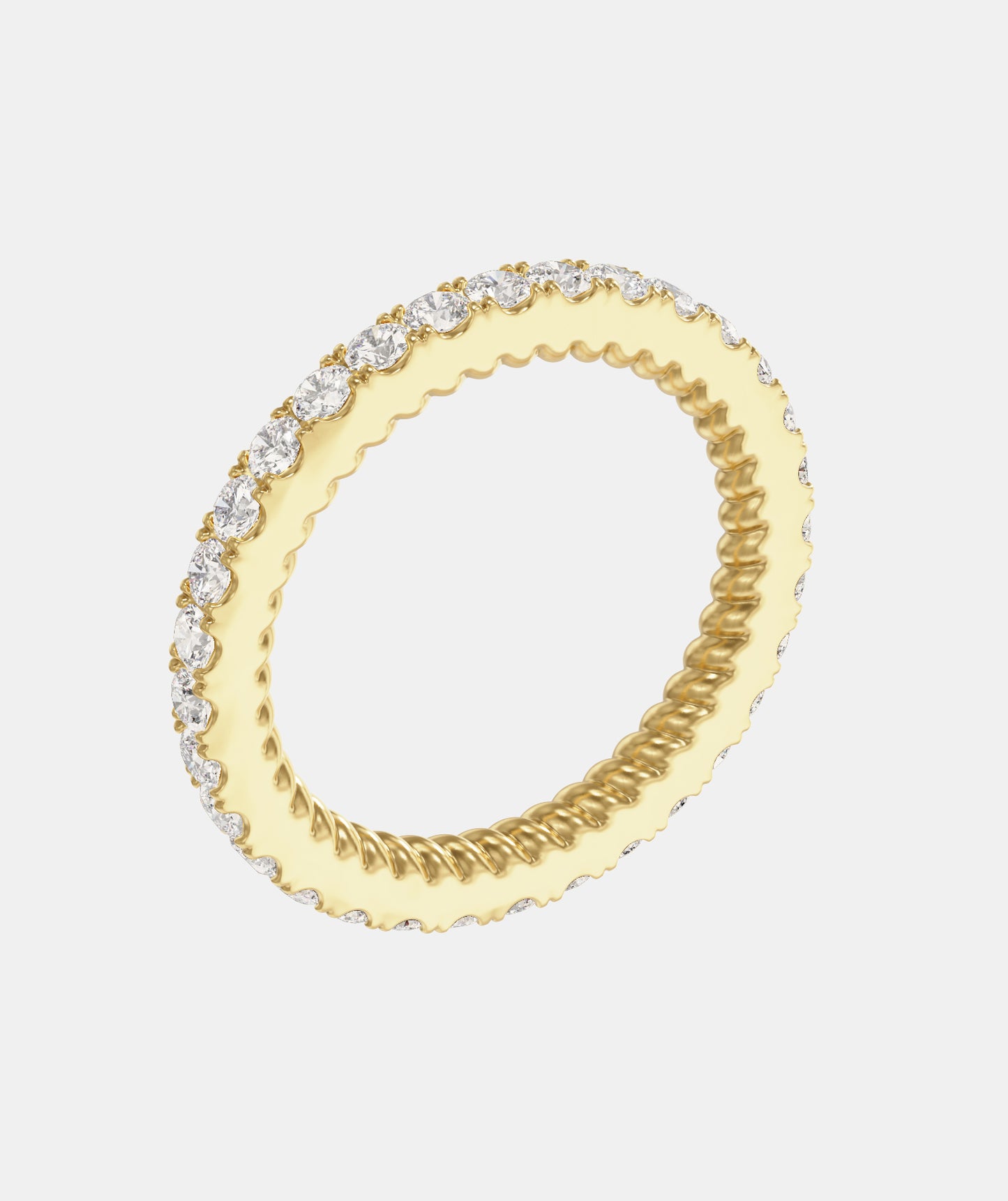 Trish Peng Full Hoop Diamond Wedding Band