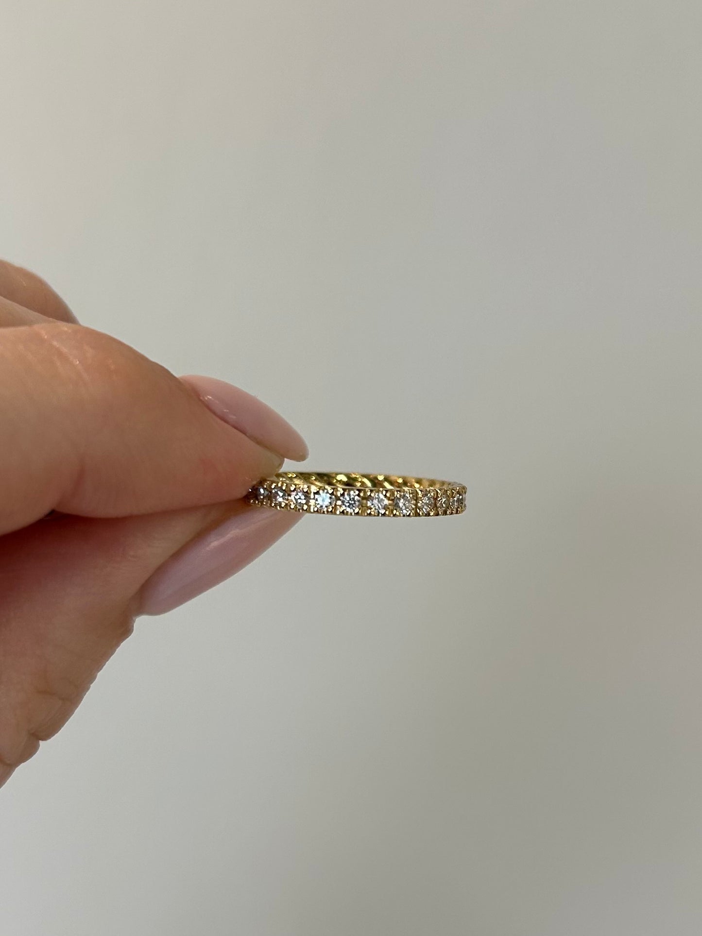 Trish Peng Full Hoop Diamond Wedding Band