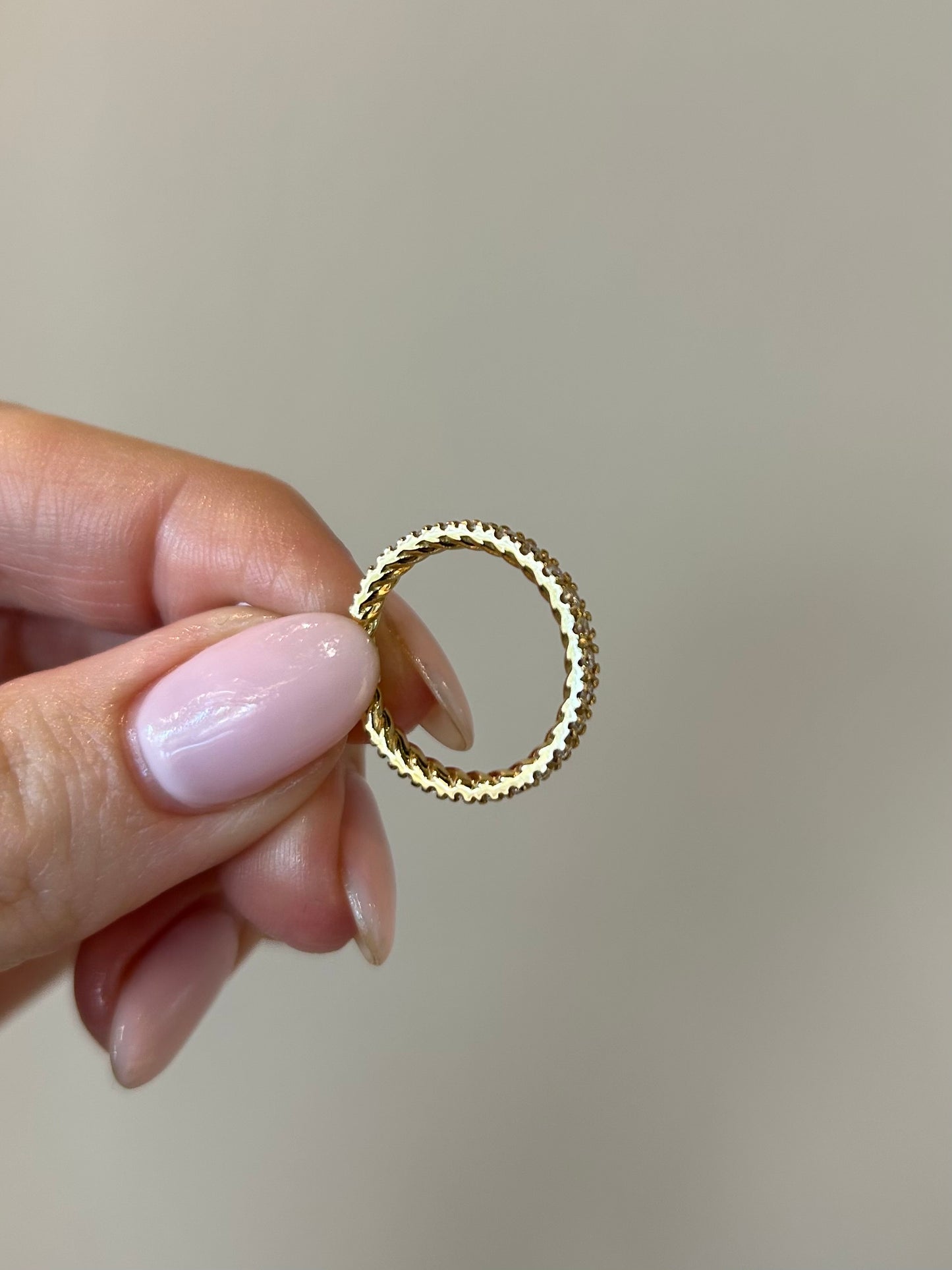Trish Peng Full Hoop Diamond Wedding Band