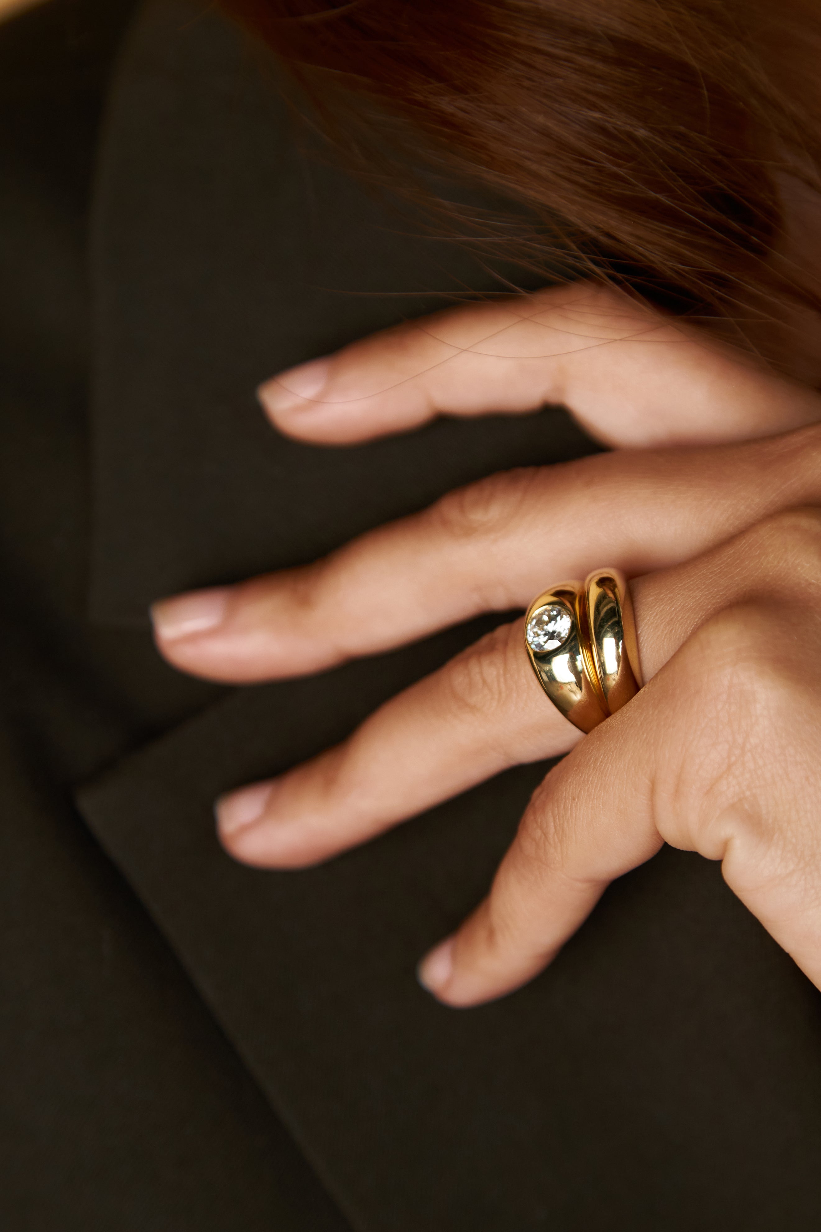 Nina Wave Dome Ring