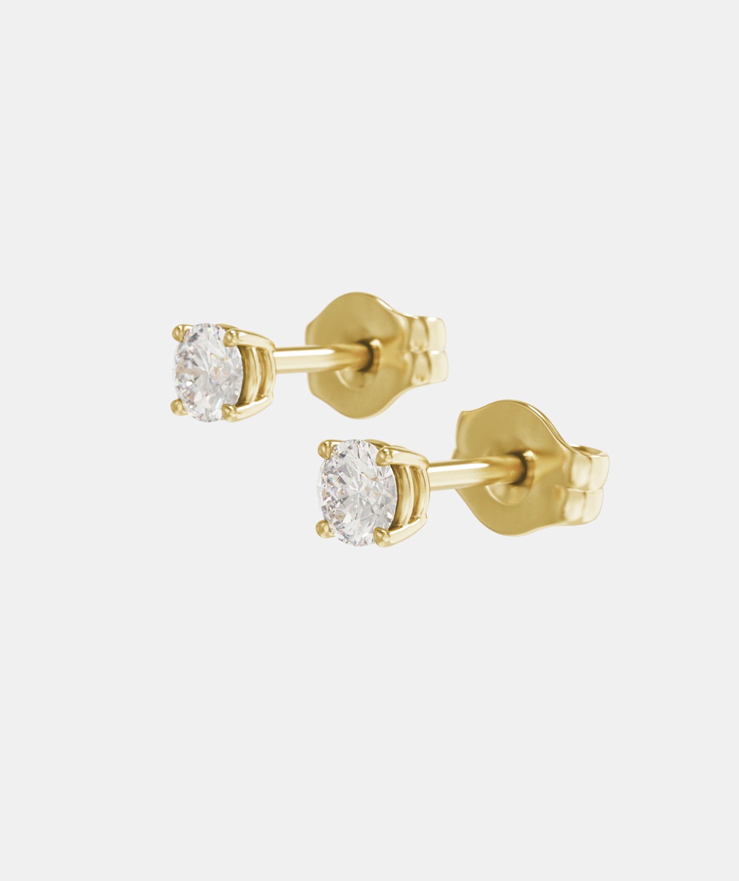 Classic 4 Claw Natural Diamond Studs