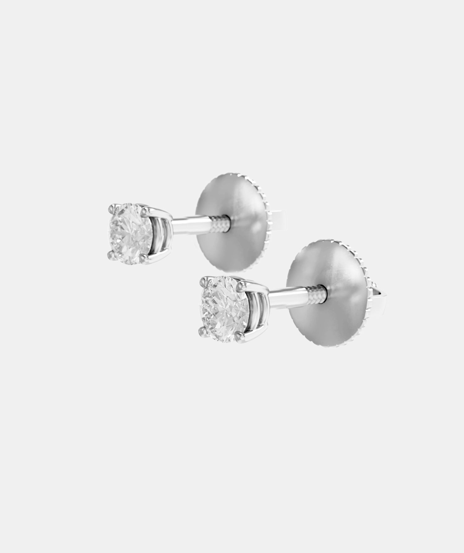 Classic 4 Claw Natural Diamond Studs