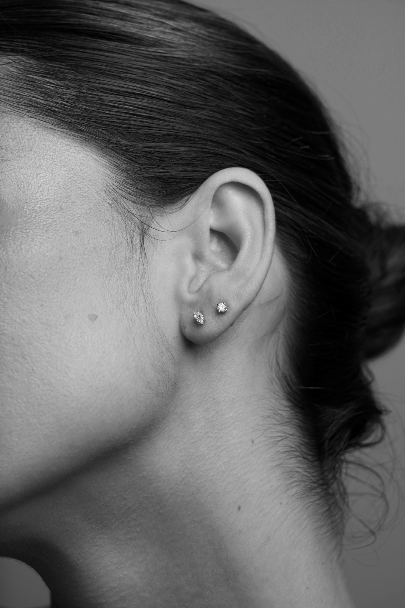 Classic Fancy Mini Lab-Grown Diamond Studs, Claw Set