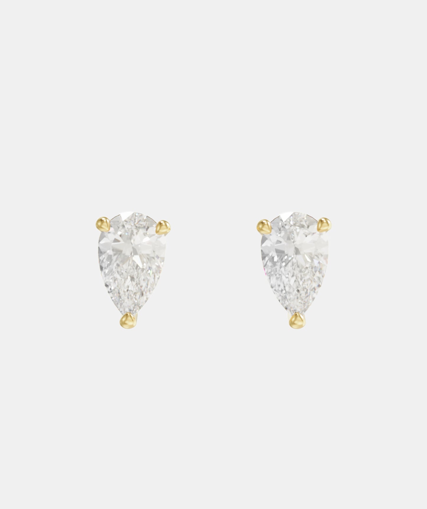 Classic Fancy Mini Lab-Grown Diamond Studs, Claw Set