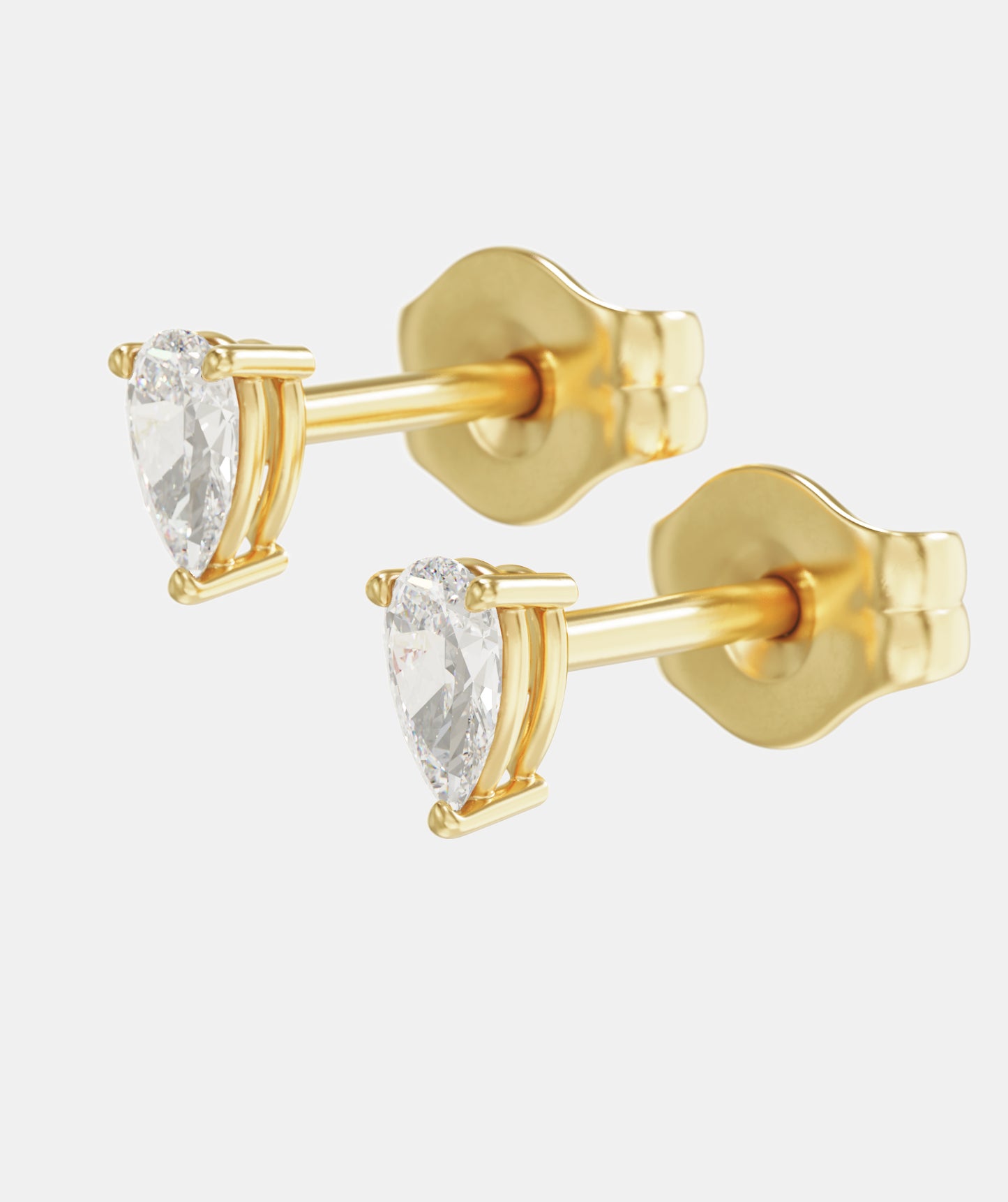 Classic Fancy Mini Lab-Grown Diamond Studs, Claw Set