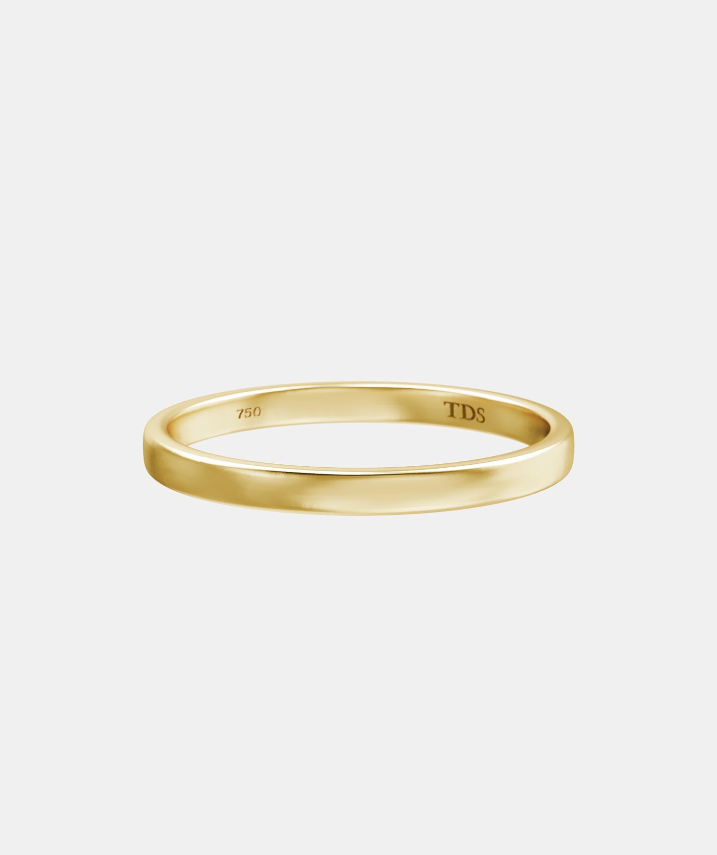 Classic Plain Deep Quarter Round Wedding Band - Deluxe Weight (TDS4)