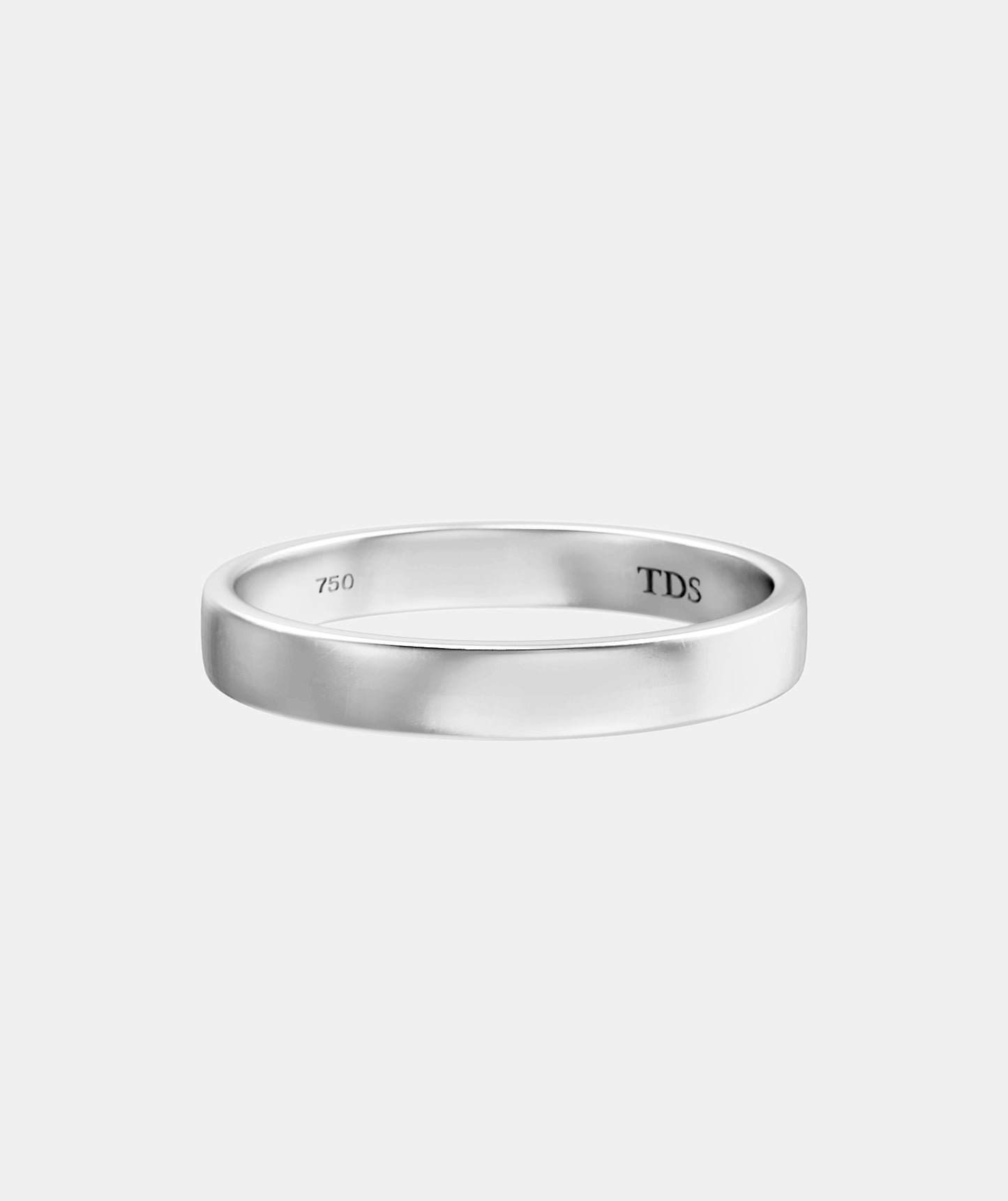 Classic Plain Deep Quarter Round Wedding Band - Deluxe Weight (TDS4)