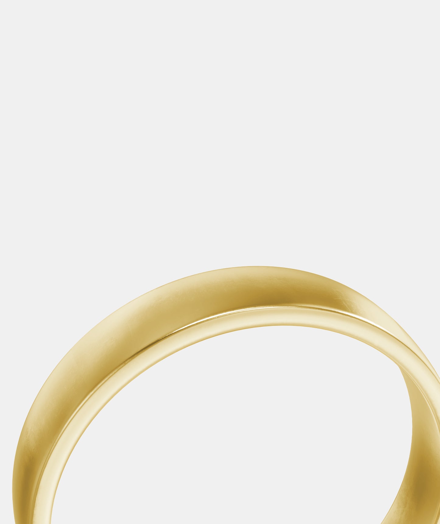 Classic Plain Deep Quarter Round Wedding Band - Deluxe Weight (TDS4)