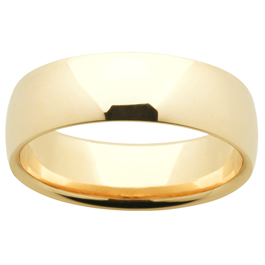 Classic Plain Quarter Round Wedding Band - Deluxe Weight (TDS4)